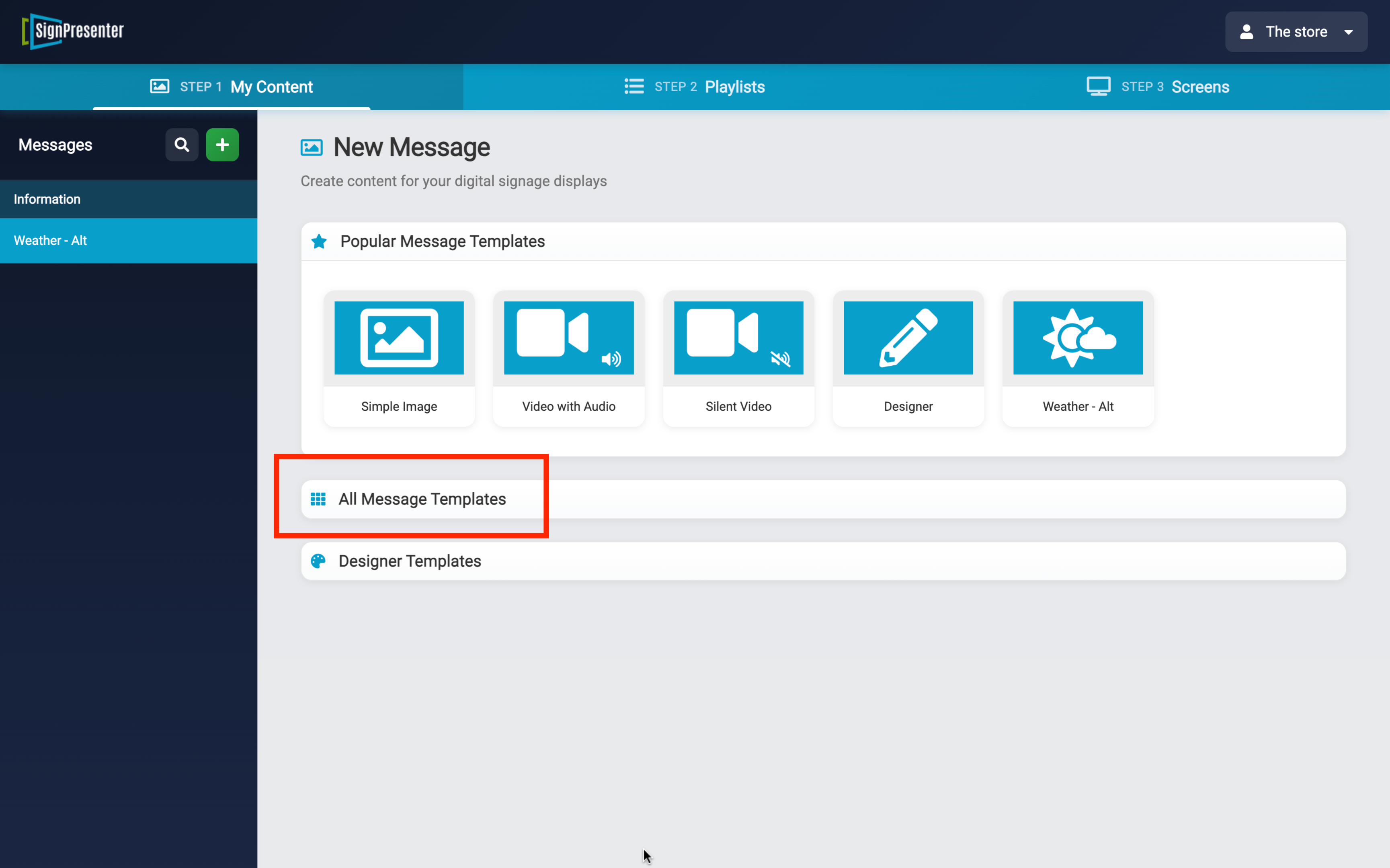 Open All Message Templates